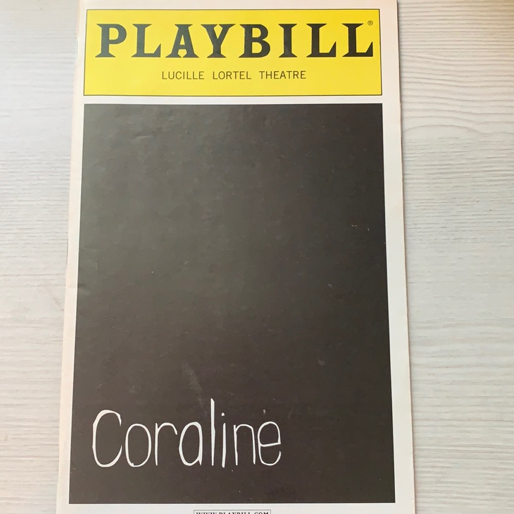 Coraline Broadway Playbill